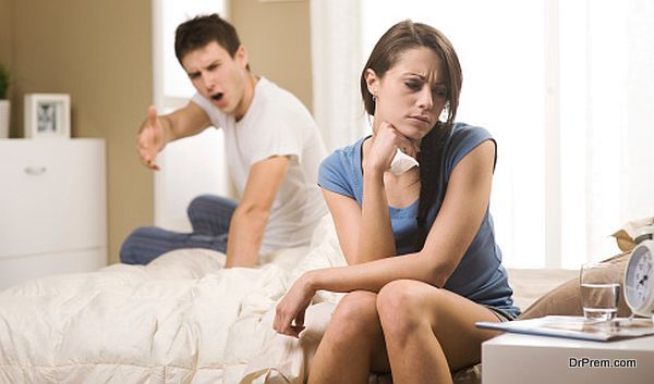 Couple having conflict