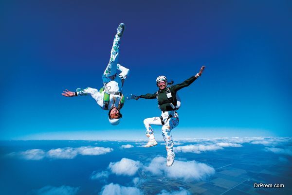 Women Skydiving