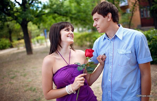 couple walking in the park